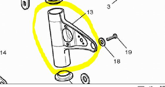 Bonneville 2008 - Fromt lamp Link Halter